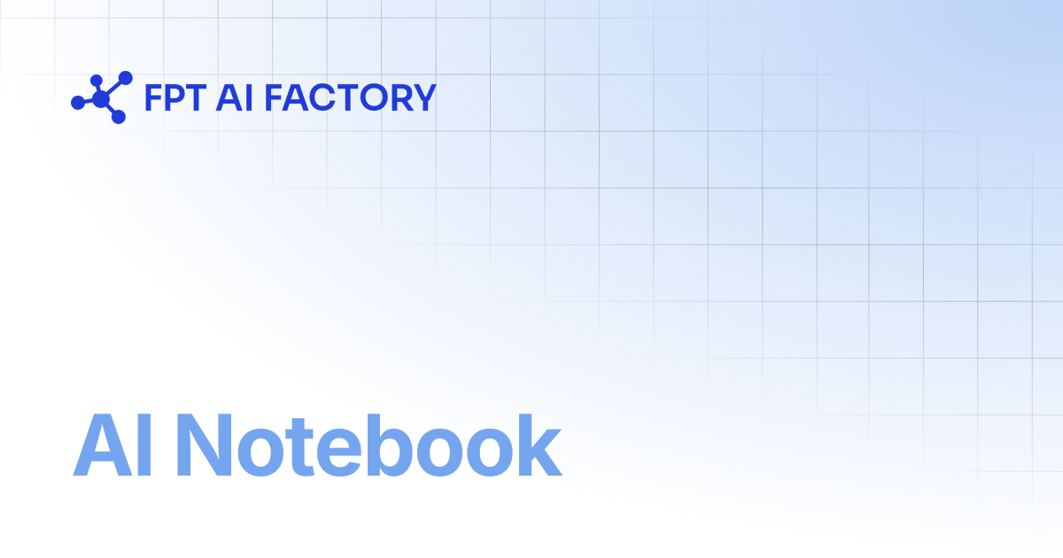 AI Notebook | AI Factory Documentation